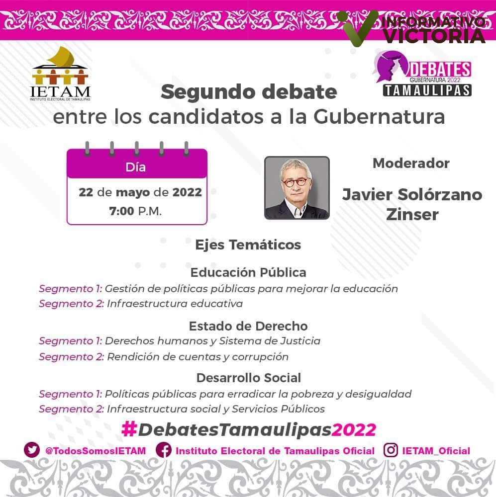 Estado de Derecho y Corrupción, temas para el segundo debate en Tamaulipas. 