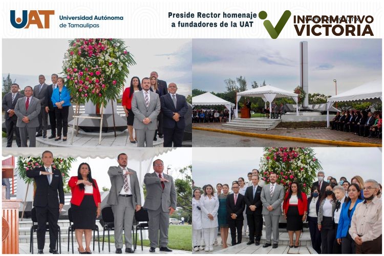 Rinde la UAT homenaje a sus fundadores.