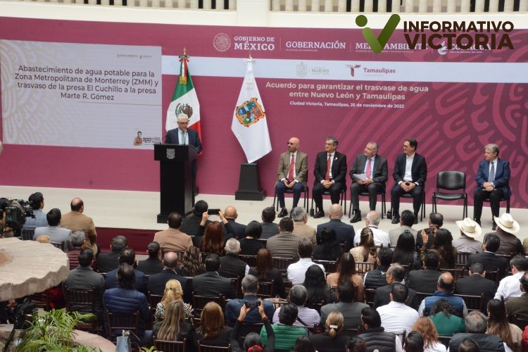 Avala Adán trasvase de NL a Tamaulipas; acuerdo es un hecho histórico