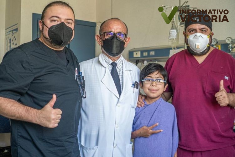 Yrving vuelve a casa tras recibir regalo de vida en Hospital Infantil de Tamaulipas.