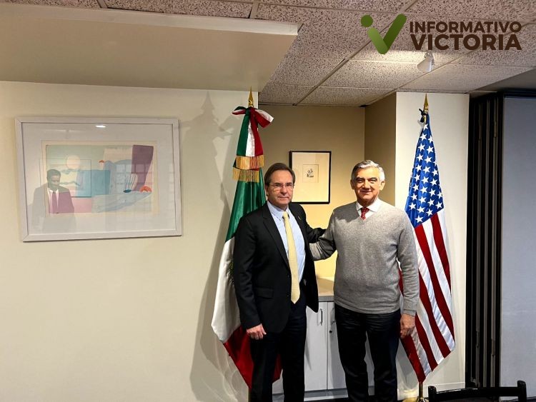 Gobernador y Embajador de México en EU promueven inversiones para Tamaulipas.