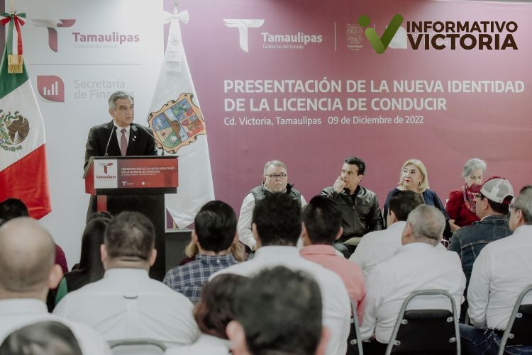 Presentan nueva licencia de conducir de Tamaulipas; pide Gobernador brindar mejor servicio a contribuyentes.