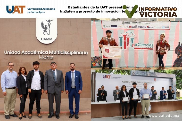 Estudiantes de la UAT presentarán en Inglaterra un proyecto de innovación tecnológica.