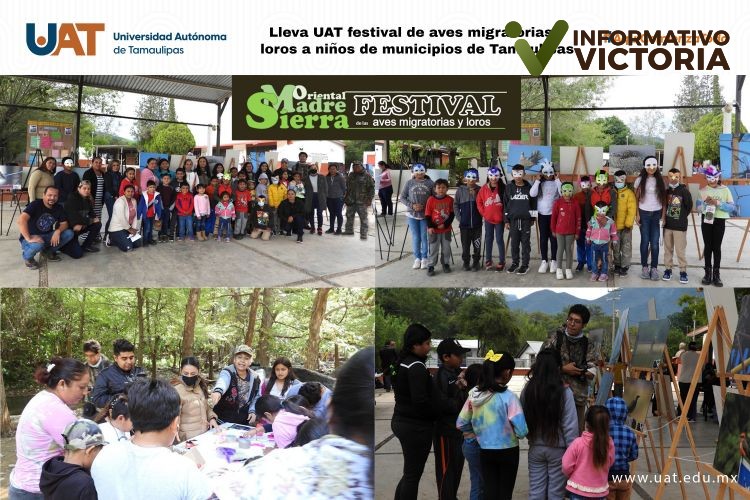 Lleva UAT festival de aves migratorias y loros a niños de municipios de Tamaulipas.
