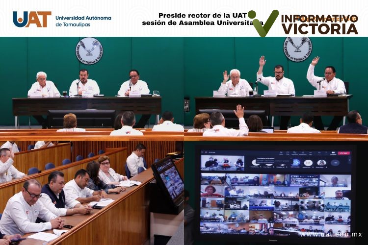 Preside rector de la UAT trabajos de la Asamblea Universitaria.