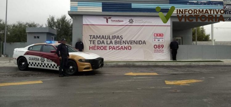 Guardia Estatal en apoyo permanente al Programa ‘’Tamaulipas te da la bienvenida Héroe Paisano 2022 ‘’.