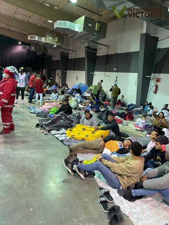 Gobierno de Tamaulipas habilita albergues para resguardar a migrantes. 