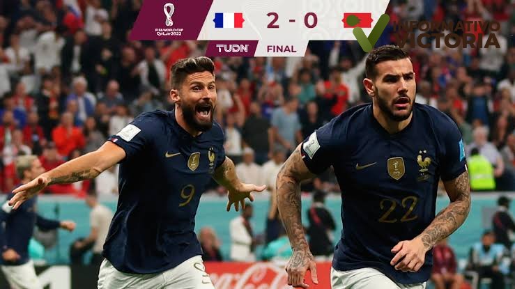 Francia vence a Marruecos 2 a 0…
