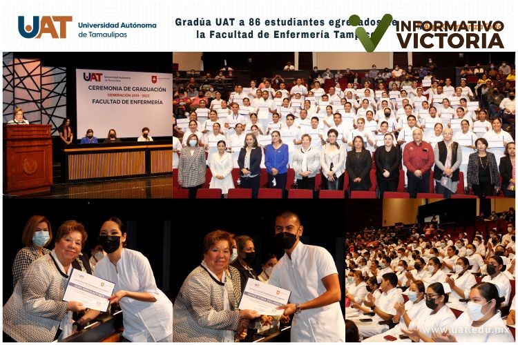 Gradúa la UAT a egresados de la Facultad de Enfermería Tampico