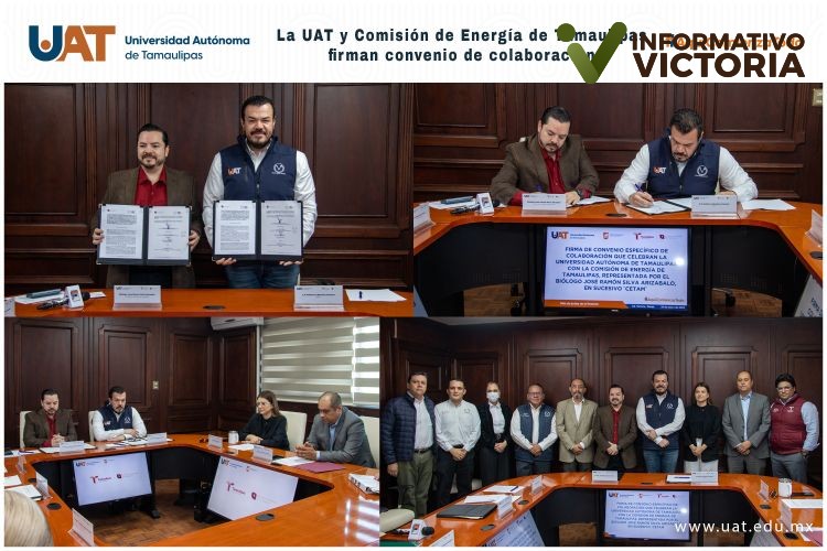 UAT y Comisión de Energía de Tamaulipas firman convenio de colaboración