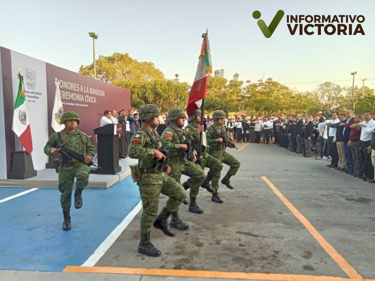Participa personal militar en actividades cívicas del gobierno de Tamaulipas