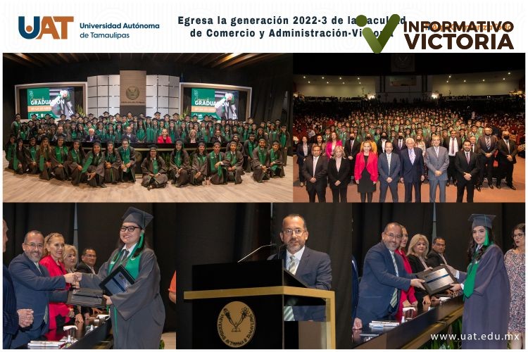 Egresa la generación 2022-3 de la Facultad de Comercio UAT Victoria.