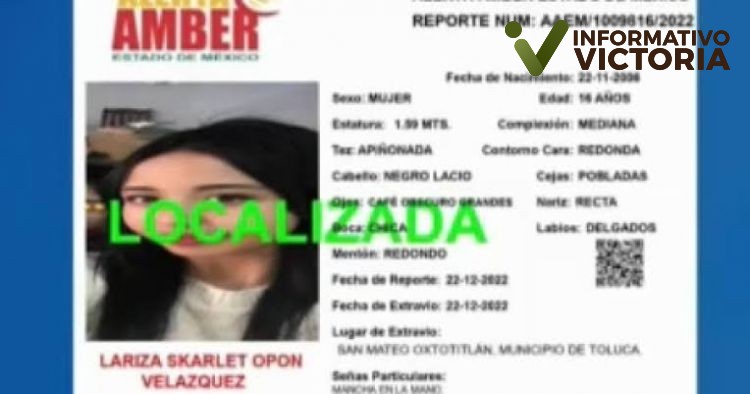 Encuentran con vida a Lariza en Oxtotitlán en Toluca.