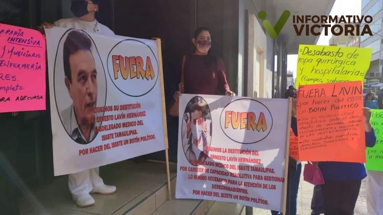 Exigen cese del subdelegado del ISSSTE.
