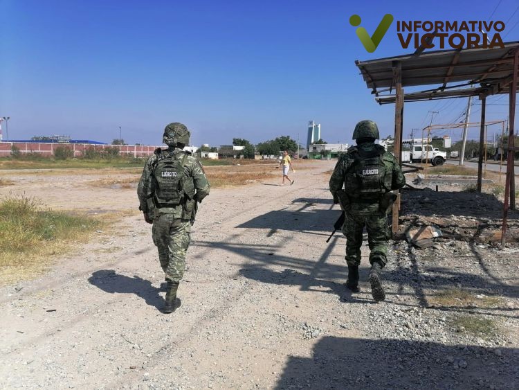 Autoridades del Estado participan en conjunto con SEDENA en operativo colonia segura.