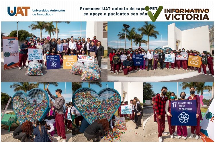 Promueve UAT colecta de tapas PET en apoyo a pacientes con cáncer.