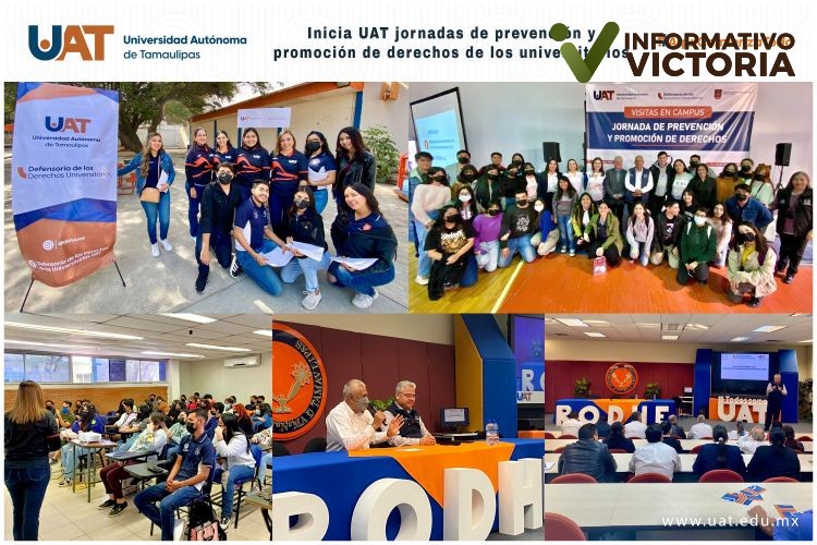 Inicia UAT jornadas de prevención y promoción de derechos de los universitarios. 