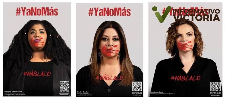 Lanzan campaña #YaNoMas y #Hablalo en contra de violencia de género.