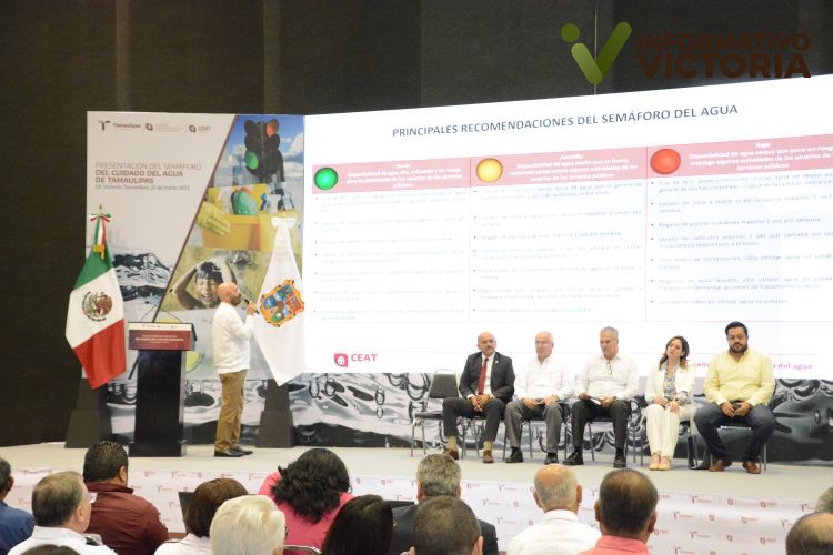 Presentan y ponen en funcionamiento el Semáforo del Cuidado del Agua en Tamaulipas