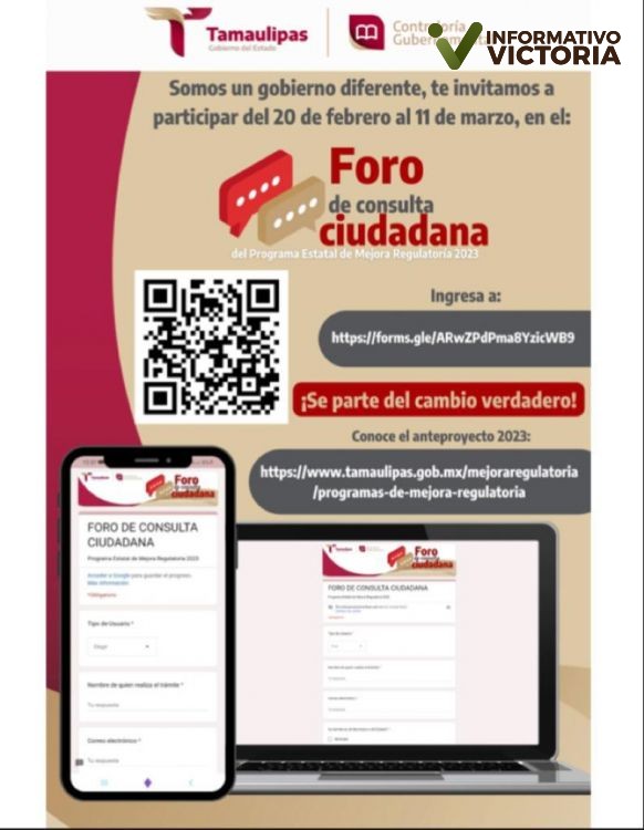 Participan tamaulipecos en “Foro de Consulta Ciudadana en Materia de Mejora Regulatoria”