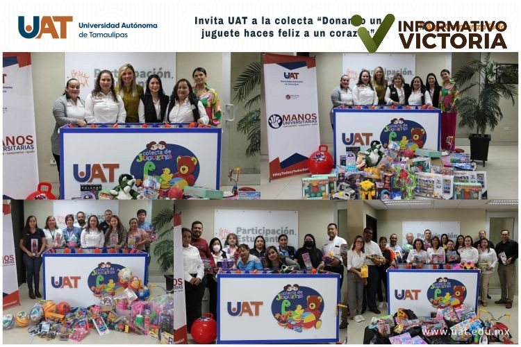 Invita UAT a la colecta “Donando un juguete haces feliz a un corazón”