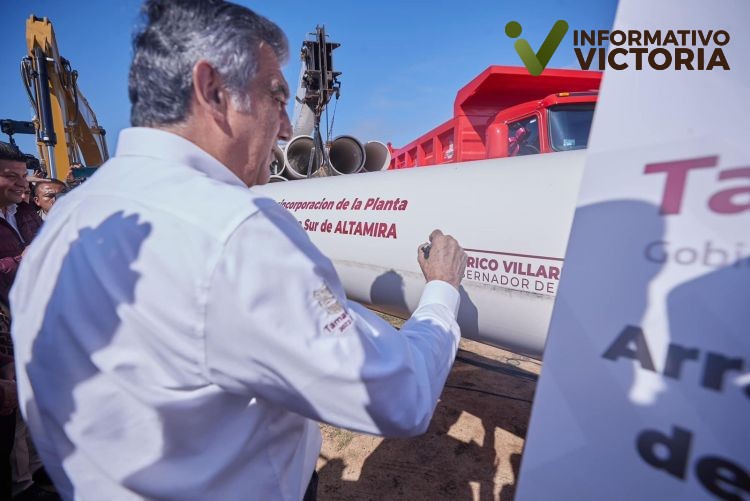 Obras de infraestructura hidráulica prioridad para el bienestar de las y los tamaulipecos. 