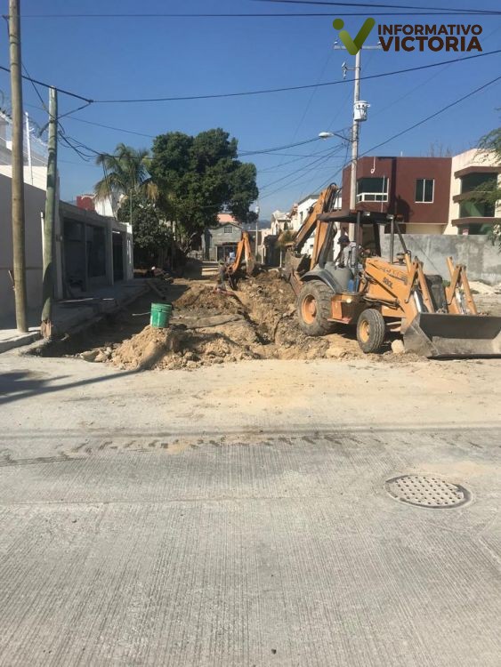 Con una inversión de 14 mdp, Secretaría de Obras Públicas de Tamaulipas rehabilita y pavimenta calles de Victoria