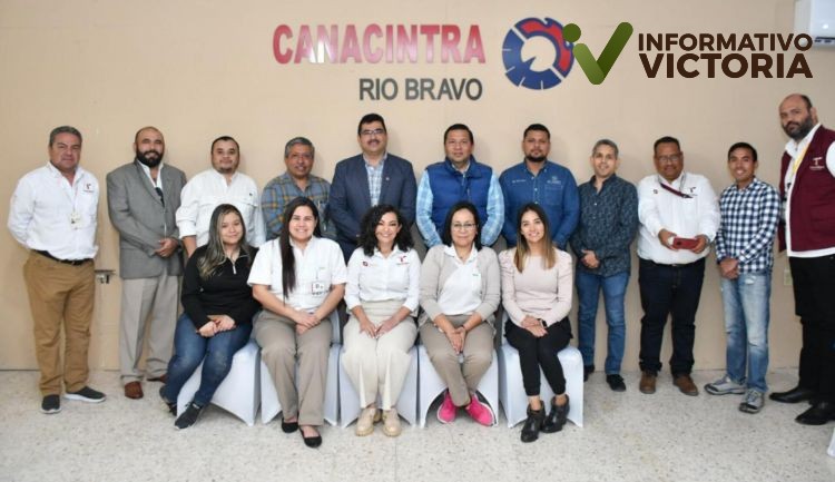 Secretaría del Trabajo y Canacintra de Río Bravo, sostienen reunión de trabajo institucional.