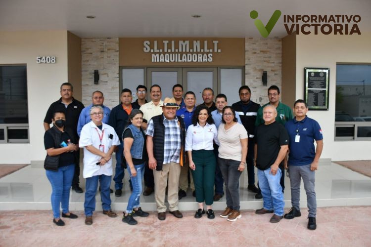Se reúne Secretaría del Trabajo con Sindicato de la Industria Maquiladora de Nuevo Laredo.
