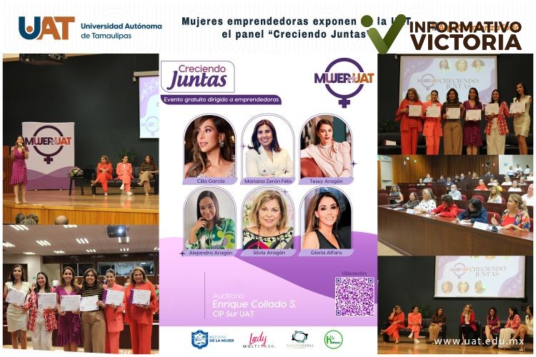 Mujeres emprendedoras exponen en la UAT el panel “Creciendo Juntas”