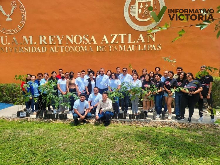 Injuve Tamaulipas realiza importante donación de árboles a universidades de Reynosa