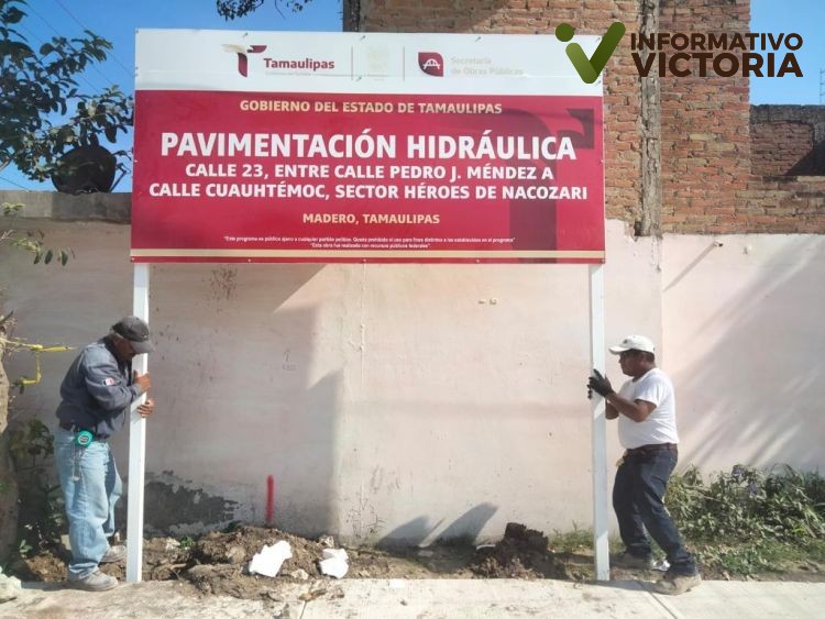 Trabaja Obras Públicas en pavimentación, rehabilitación y bacheo de calles de Madero