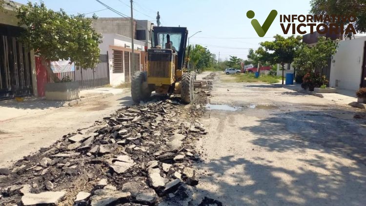 En marcha pavimentaciones hidráulicas y rehabilitación de tuberías en Ciudad Victoria