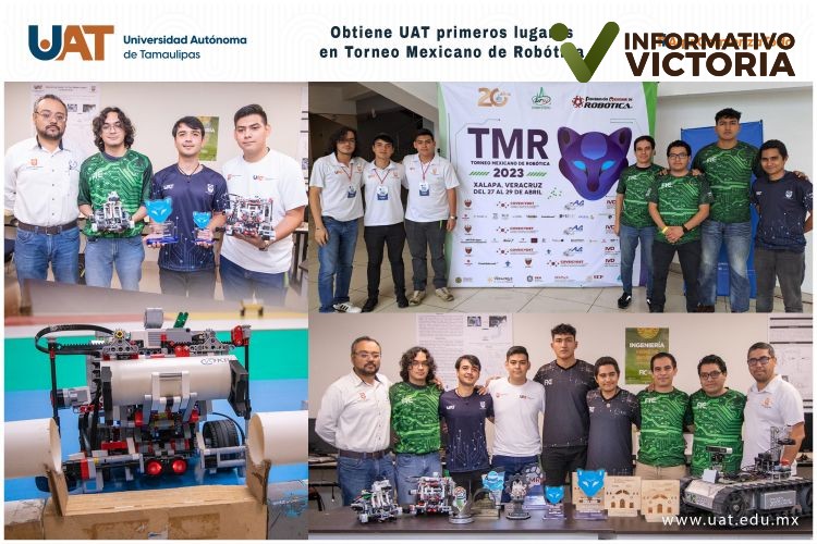Obtiene la UAT primeros lugares del Torneo Mexicano de Robótica 2023