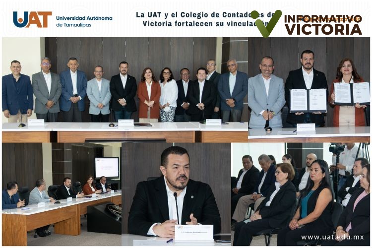 La UAT y el Colegio de Contadores de Victoria firman convenio de colaboración
