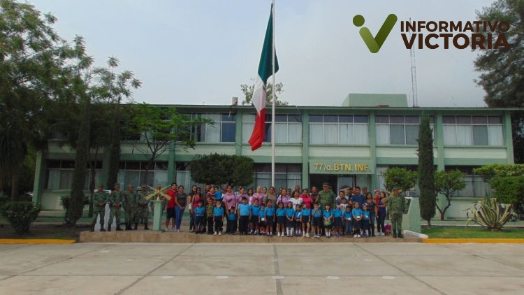 SEDENA realiza visita guiada con alumnos y maestros del jardín de niños Emilia Sierra Bustamante