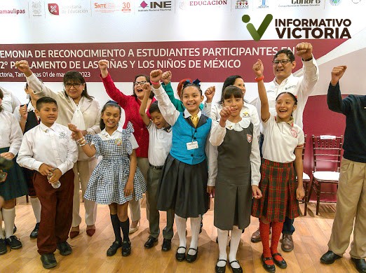 Darán voz a la niñez tamaulipeca nueve niñas y niños en el Parlamento Nacional