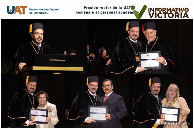 Preside rector de la UAT homenaje al personal académico