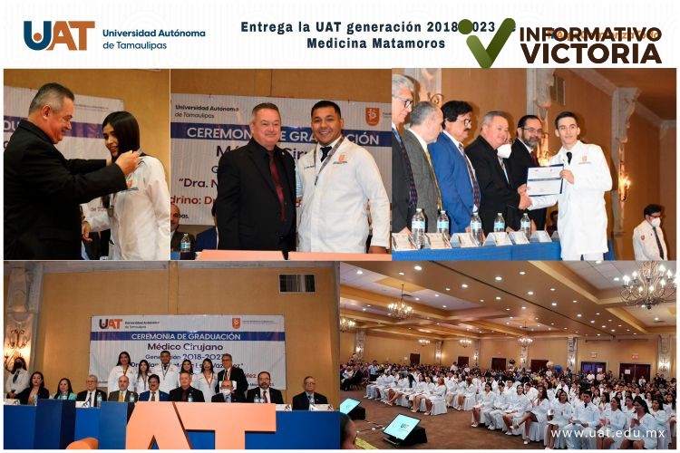 Entrega la UAT generación 2018-2023 de Medicina Matamoros