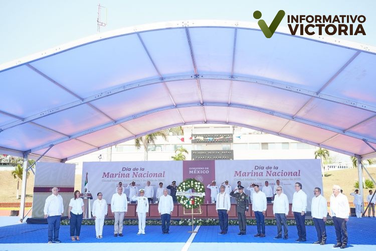 Presidente de México y gobernador de Tamaulipas conmemoran Día de la Marina en Ciudad Madero