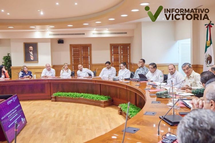 Preside Gobernador reunión de seguridad en Nuevo Laredo