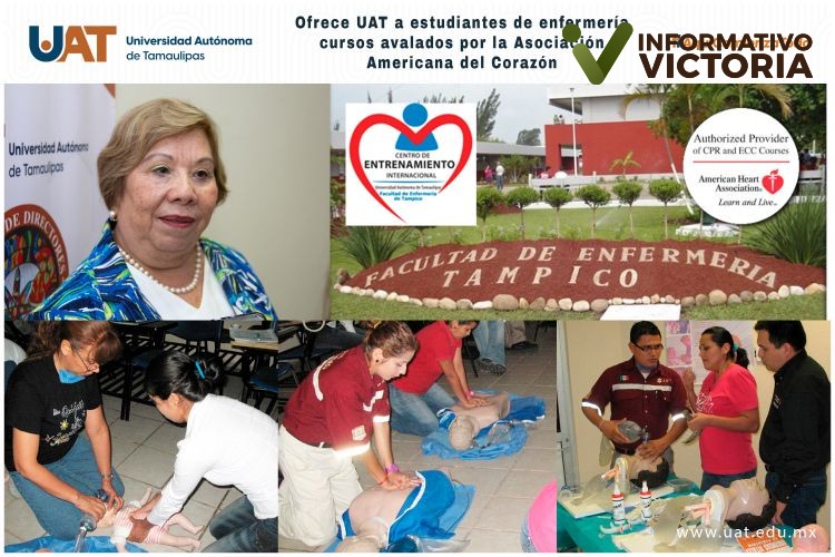 Ofrece UAT a estudiantes de Enfermería cursos avalados por la Asociación Americana del Corazón