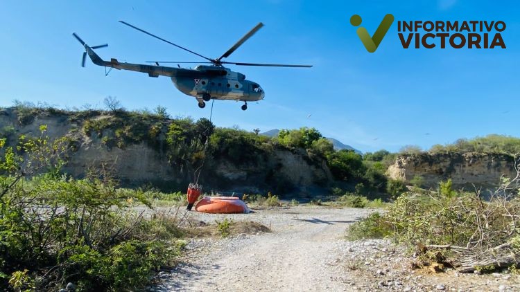 SEDENA implementa apoyo aéreo para sofocar incendios en Jaumave