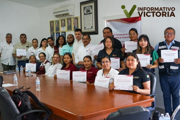 Recibió capacitación en materia de protección civil, personal que atiende albergues de migrantes en Matamoros