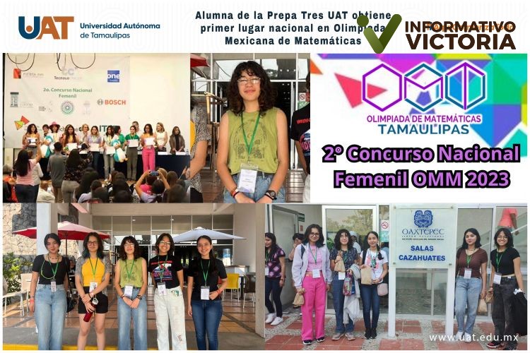 Alumna de la UAT obtiene medalla de oro en concurso nacional de la Olimpiada Mexicana de Matemáticas