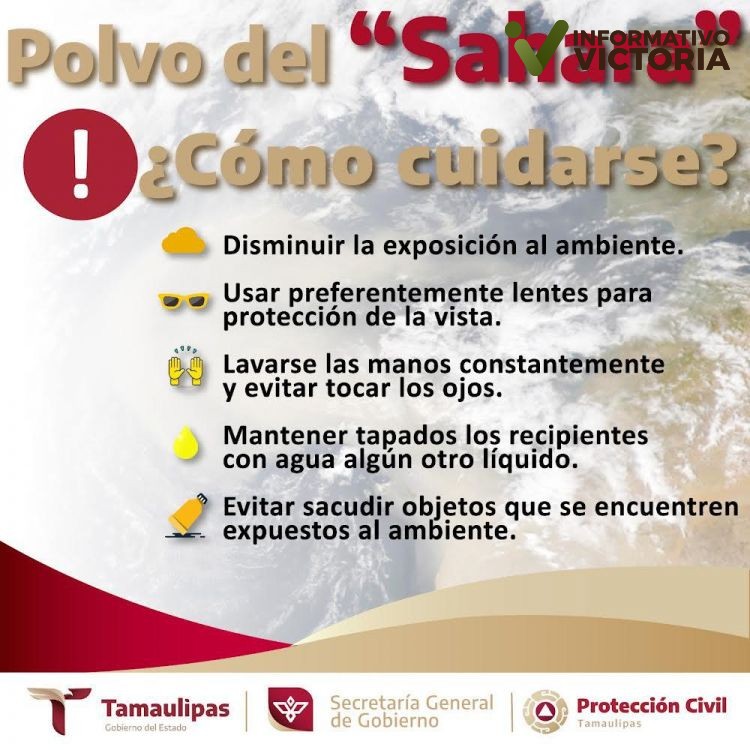 Llega a Tamaulipas polvo del Sahara