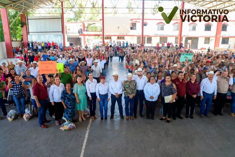 Entrega SEBIEN apoyos alimenticios en la zona centro y sur de Tamaulipas