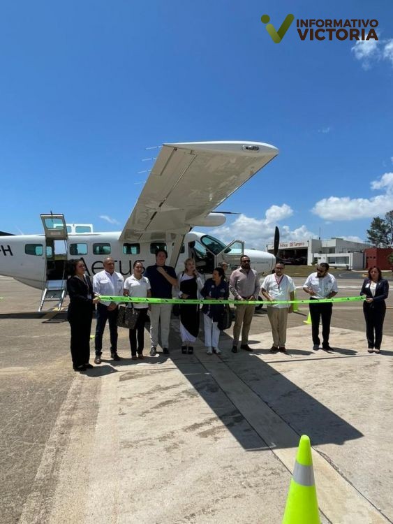 Inaugura secretario de Turismo nueva ruta aérea Reynosa-Tampico-Veracruz