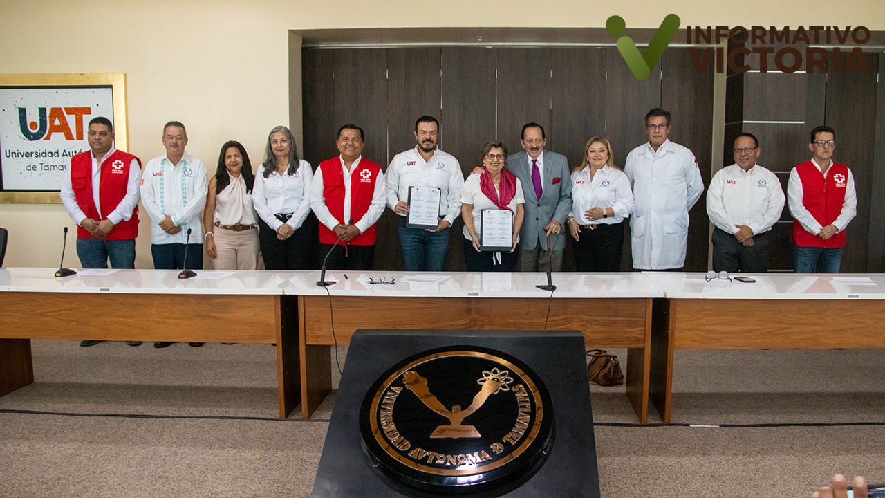 La UAT y Cruz Roja Tamaulipas firman convenio de colaboración en servicio social
