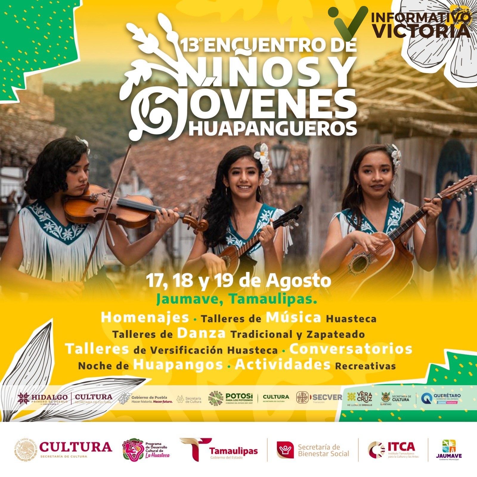 ITCA invita al 13° Encuentro de Niños y Jóvenes Huapangueros, en Jaumave